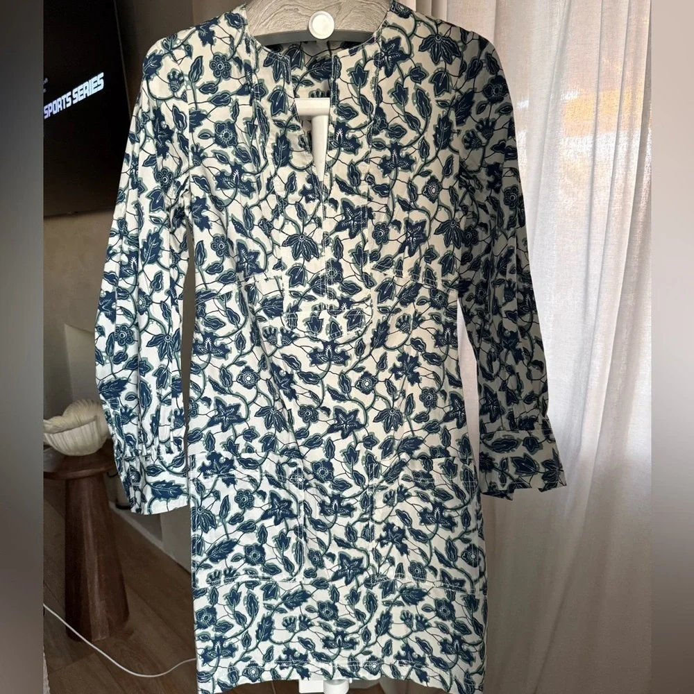 Derek Lam 10 Crosby Kasha Floral Print Shift Dress, Size 2 cotton - Picture 8 of 15
